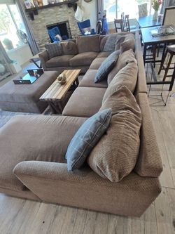couch and ottoman