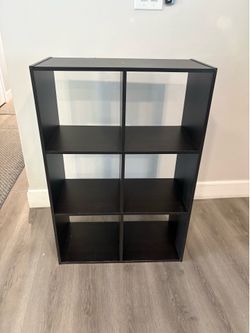 6 cube storage organizer shelf