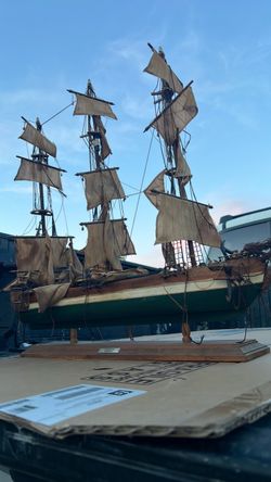 Vintage 1845 Clipper Ship “Rainbow” Wooden Model — Restoration Project