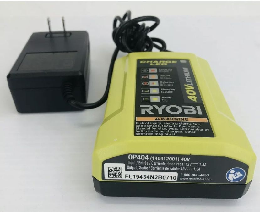 Ryobi 40v Lithium Ion Battery Charger OP404
