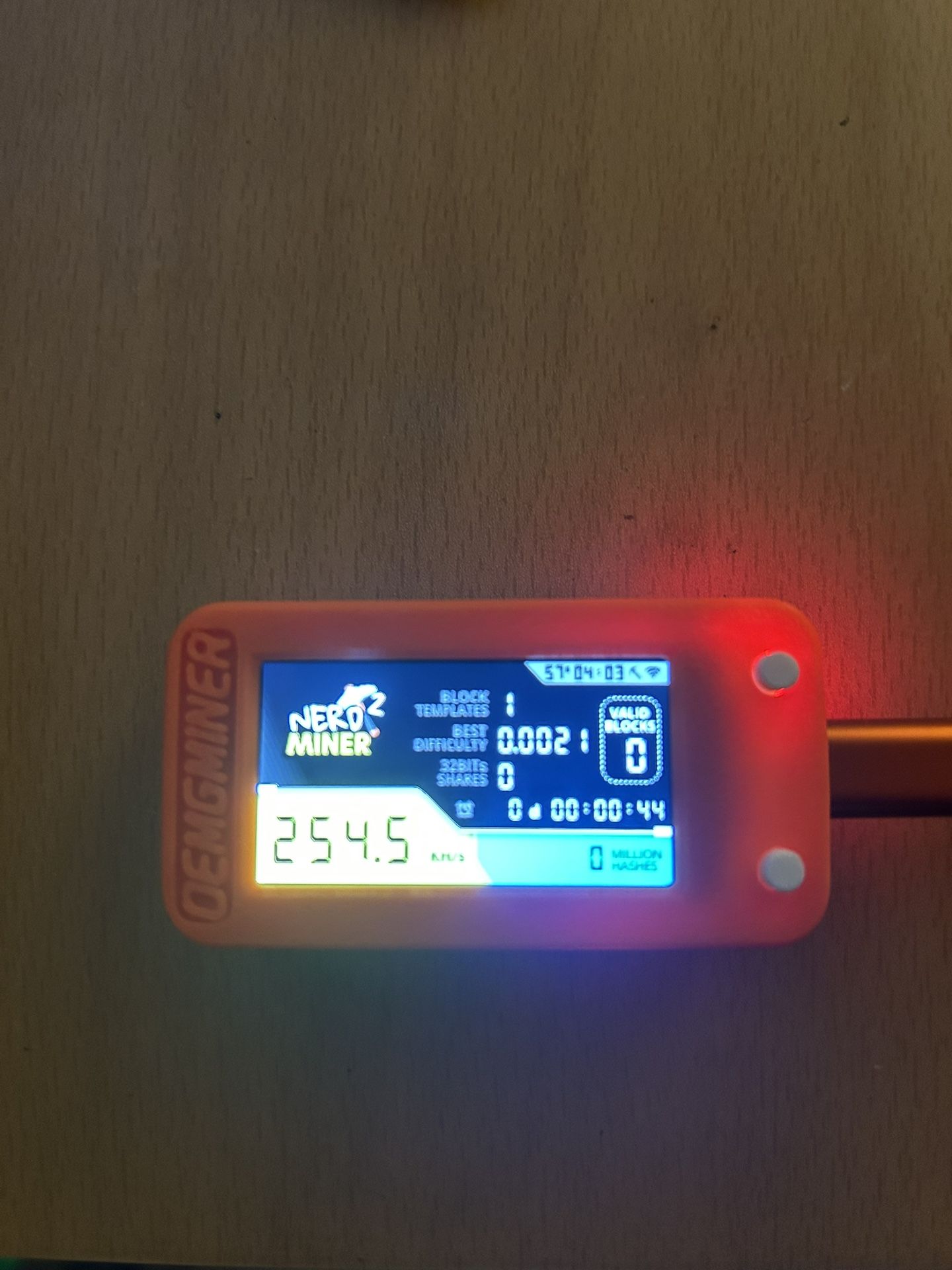 Nerdminer Solo Bit Miner 250 Kh/s