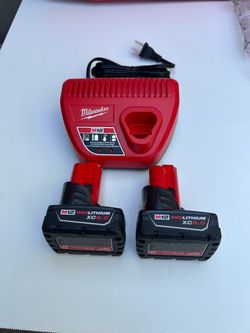 Milwaukee M12 batteries 6.0 and charger