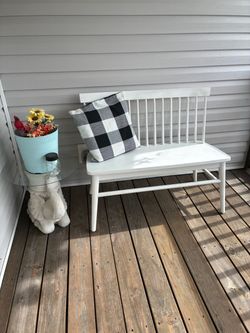 Wooden bench