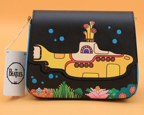 The Beatles Yellow Submarine Flap Pocket Crossbody Bag