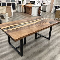 Unique Epoxy Table with Legs