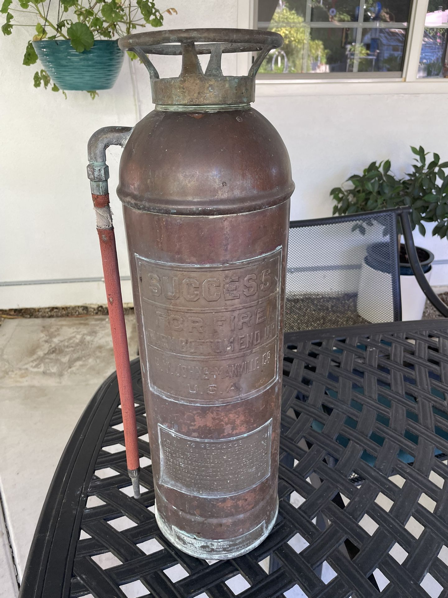 Success Vintage Fire Extinguisher 