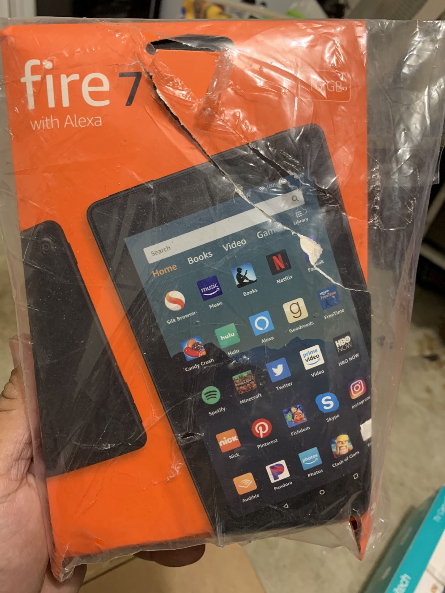 Fire 7 tablet 16GB... $25