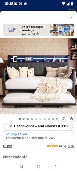 King Size Trundle w. FREE ITEMS