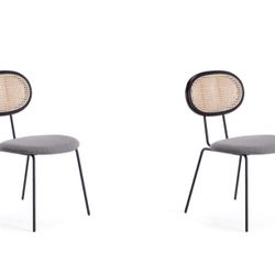 Black Rattan Dining Chairs