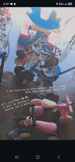 Bikes , kids toys