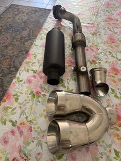 Aftermarket Cat-Back Exhaust System with Dual Tips