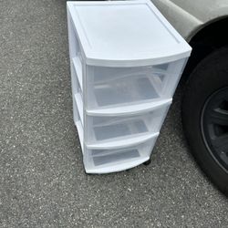3 Drawer Rolling Plastic Cabinet