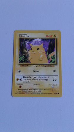 Pokemon Card Pikachu