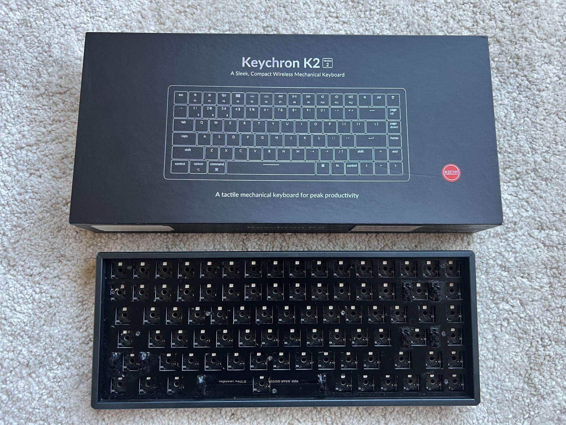 Broken Keychron K2V2 (Only the Base w/ Repair Parts)