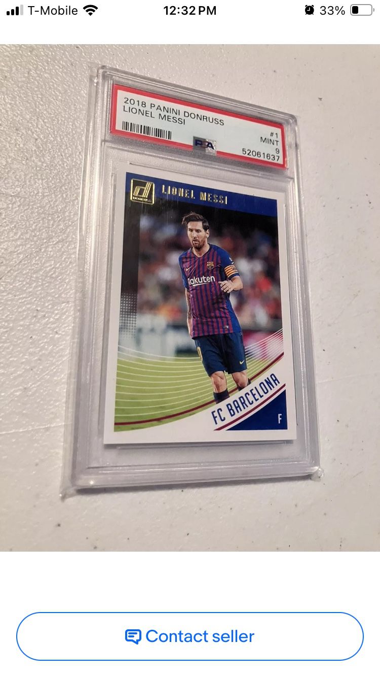 Lionel Messi Barcelona PSA 9