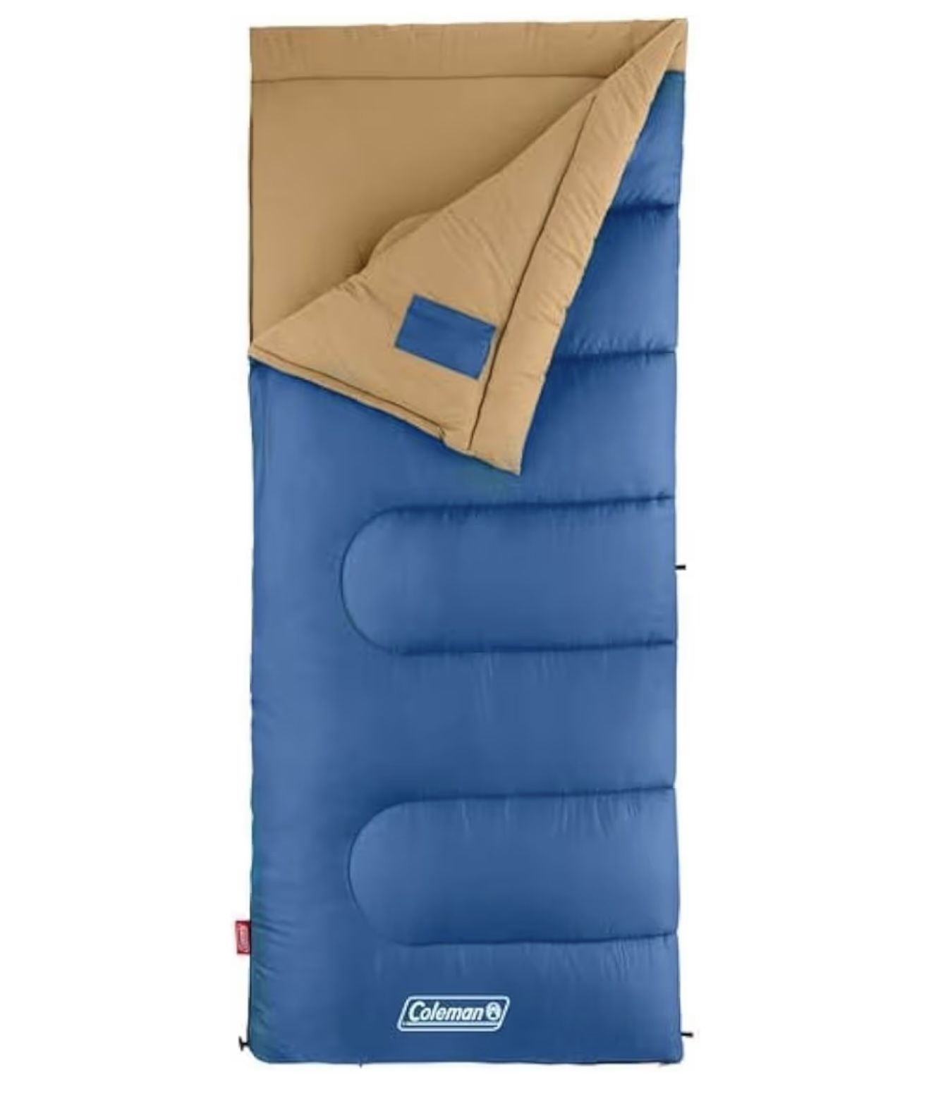 Coleman Brazos 20/30°F Adult Cool-Weather Sleeping Bag with No-Snag Zipper & Stuff Sack