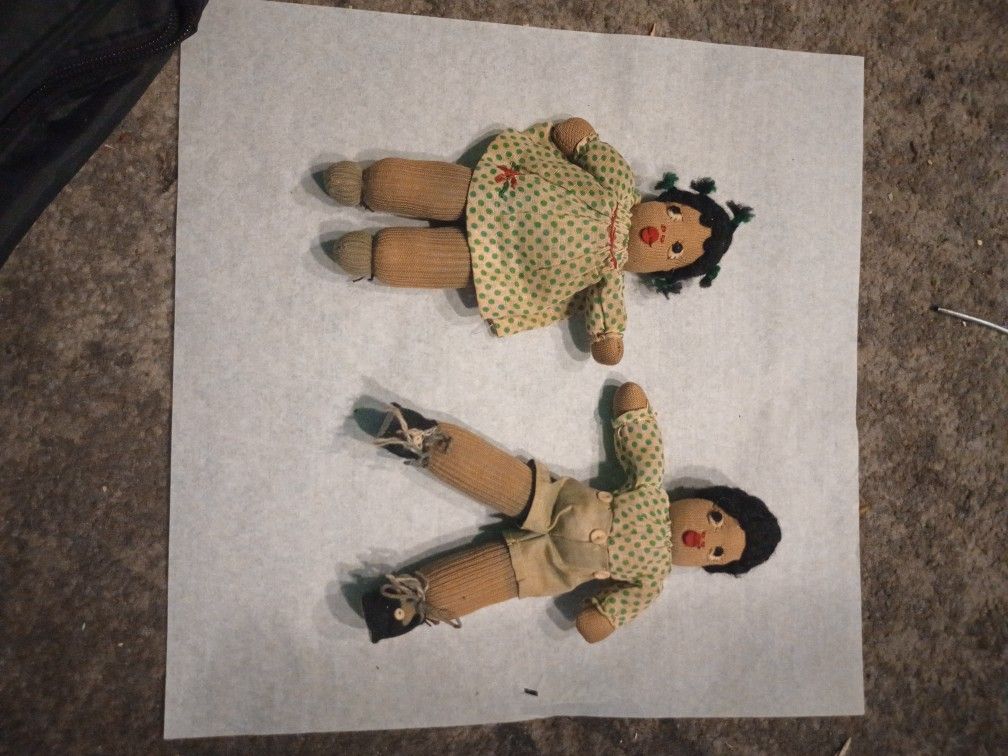 Little Antique Doll Couple