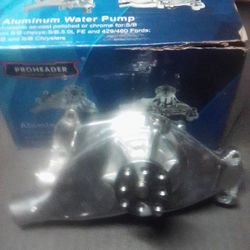Chevy Big Block Chrome Water Aluminum Pump, 