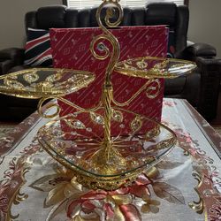Elegant 3-Tier Serving Tray