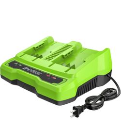 Greenworks 24V Dual Port Battery Charger (Genuine Greenworks Charger