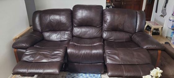 Leather Recliner Couch