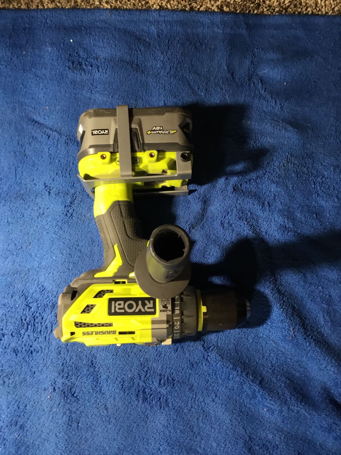 Ryobi NEW 18V ONE+ Brushless Hammer Drill w/handle & 4.0 Silver Battery!! Both NEW π₯π₯ππ½ππ½. Only 60 βοΈβοΈ