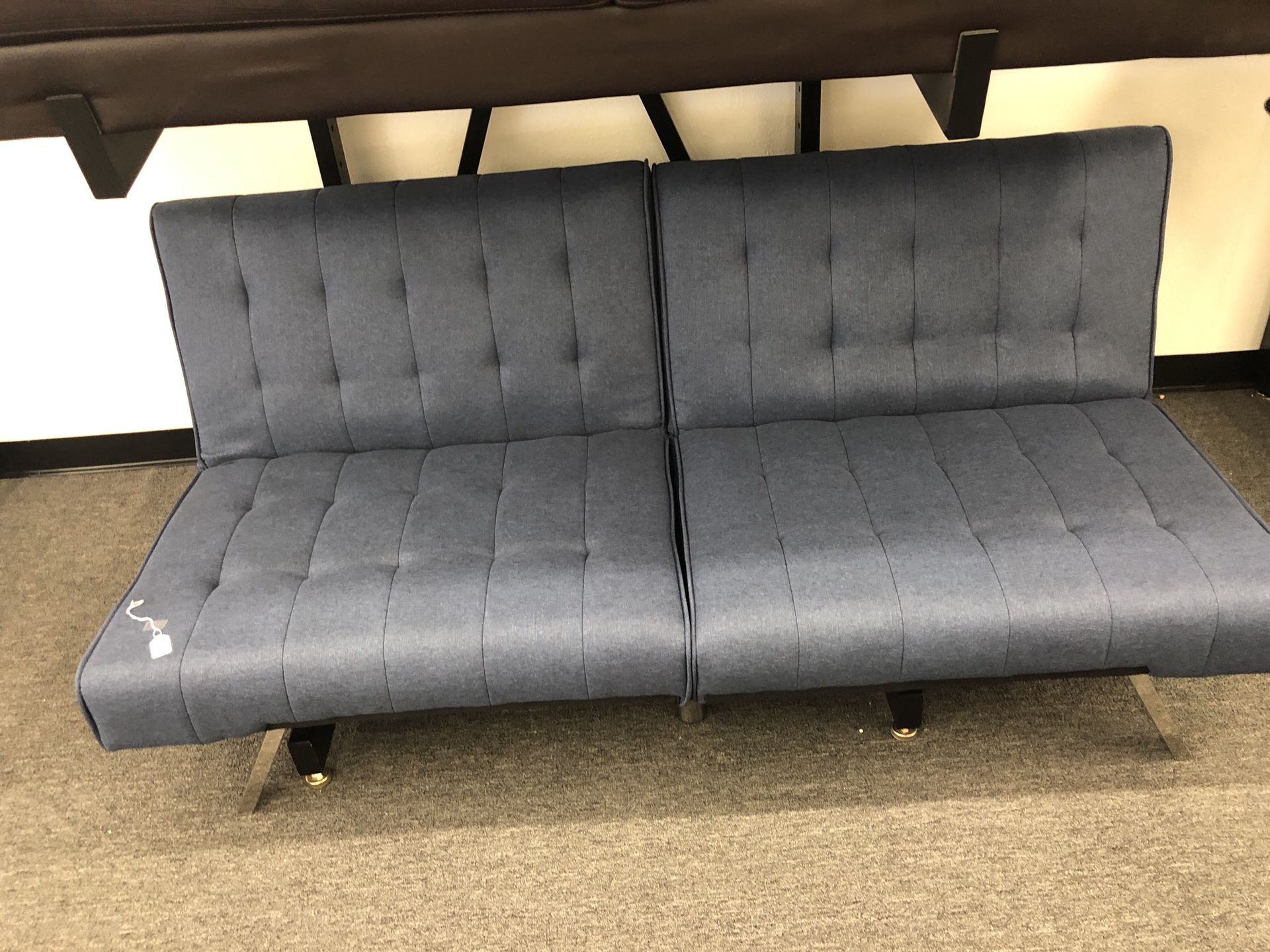 Blue futon