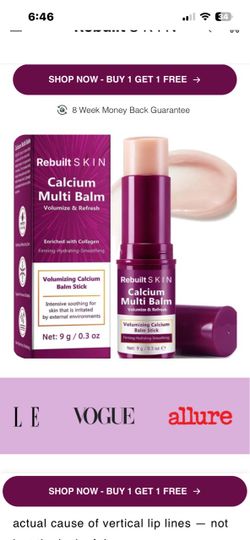 Calcium Lip line balm