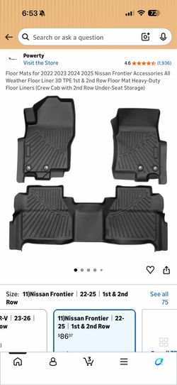 Nissan Frontier floor mats