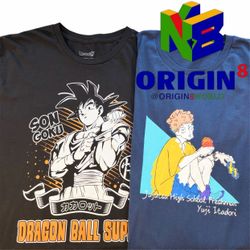 Yuji Itadori ANIME 2 T SHIRT BUNDLE SIZE L JUJUTSU KAISEN DRAGON BALL SON GOKU