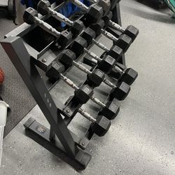 Hex Dumbbell Weight Set