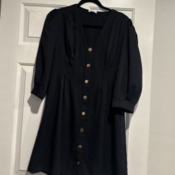 Sandro Paris Black Dress – Size 44 