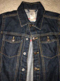 Tommy Hilfiger khakis size 14 and OshKosh denim jacket size 8