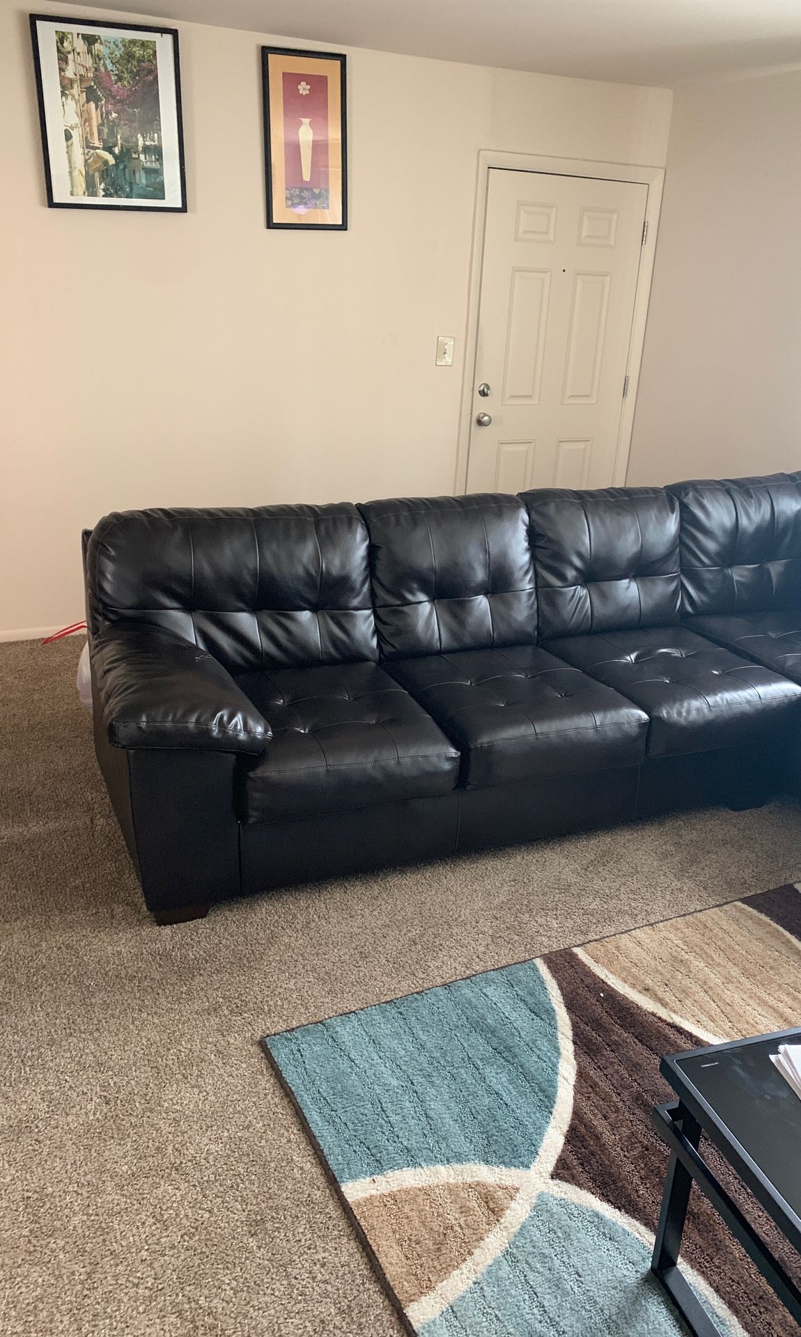Sectional leather