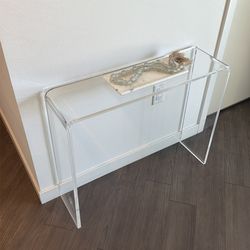 Acrylic entry way table