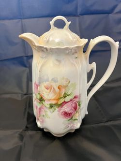Vintage Fine Porcelain Coffee  Teapot Hand Crafted In Germany With Stamp