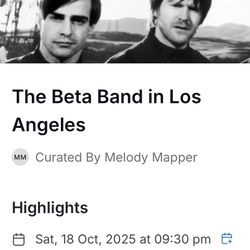 The Beta Band In LA 10.18.2025 at Fonda theater 