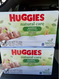 Huggies wipes box 10 packs $15 each
