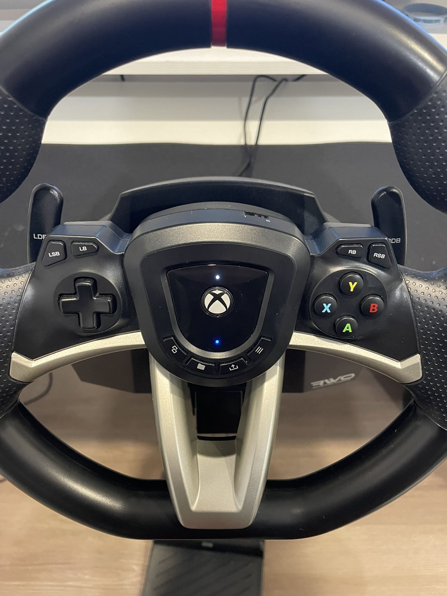 Xbox Steering Wheel And Accelerator And Breaks.