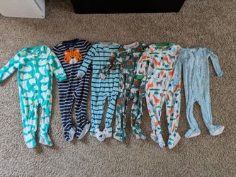 6 24 month footed sleeper pajamas for baby/toddler