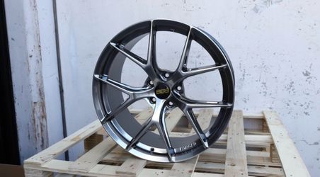 Brand New BBS FI-R Style 20x8.5/20x9.5 Staggered Hyper Black Wheels 5x112 ET30/35 Fits Audi VW Merce
