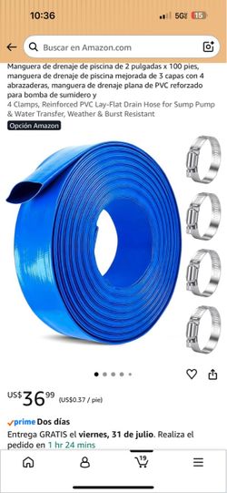 Drainage hose for swimming pool