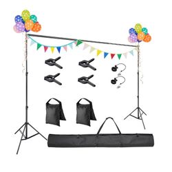 10ft Backdrop Stand Photo Video Studio Adjustable Background Support System Kit  - Photo Equipment - Spring Sale