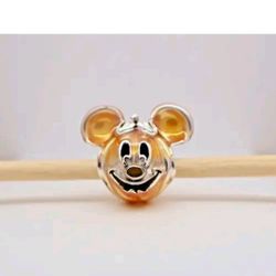Authentic Pandora Disney MICKEY MOUSE HALLOWEEN Pumpkin Charm