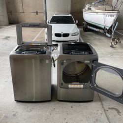 LG Washer and Dryer , top load.. Gas Dryer.