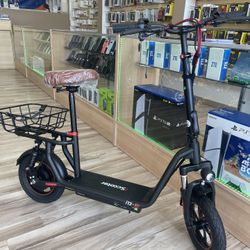 i12 iScooter Electric Seated Scooter 15mph Brand New 25 Miles Range! Own It Today With Easy Financing Options No Credit Needed To Take It Home! 