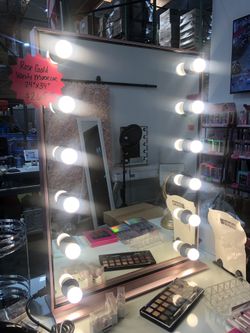 24x34” Tall LED Dimmable Vanity Mirror / Extra Side Socket