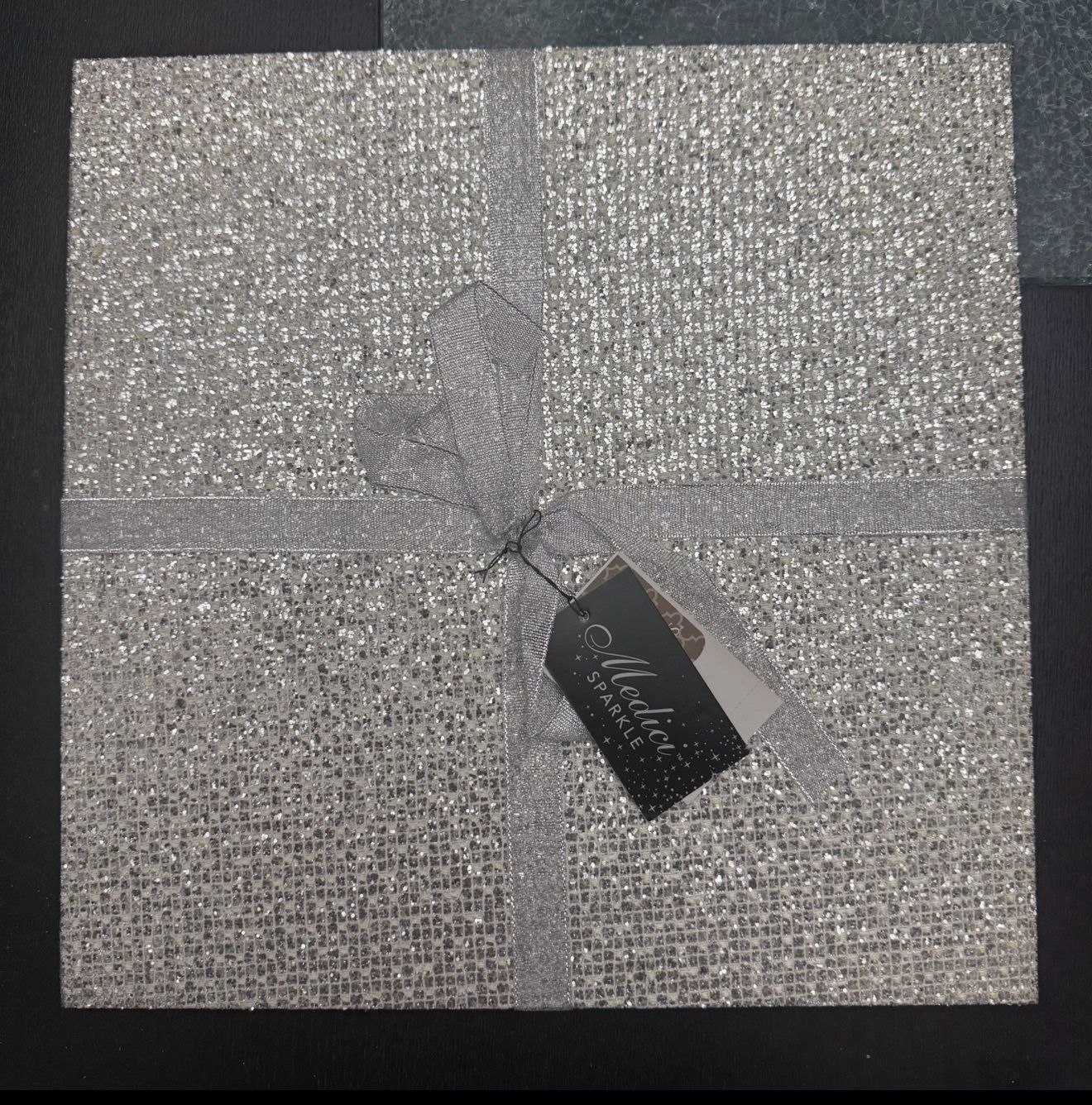 Silver Glitter Place Mats