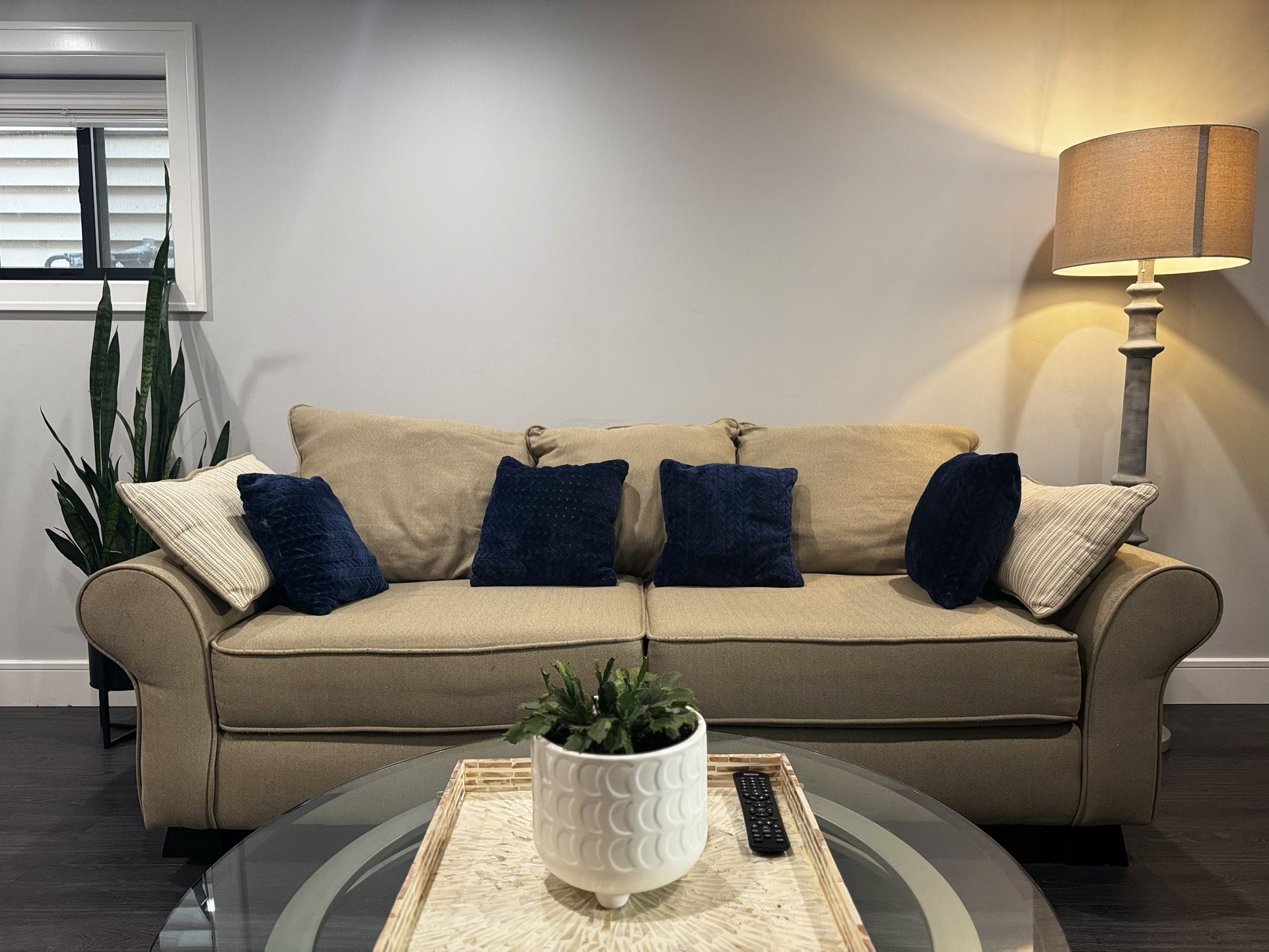 3-Seater Couch with assorted pillows.