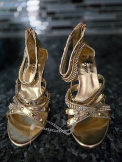 Gold Brand New Shoes